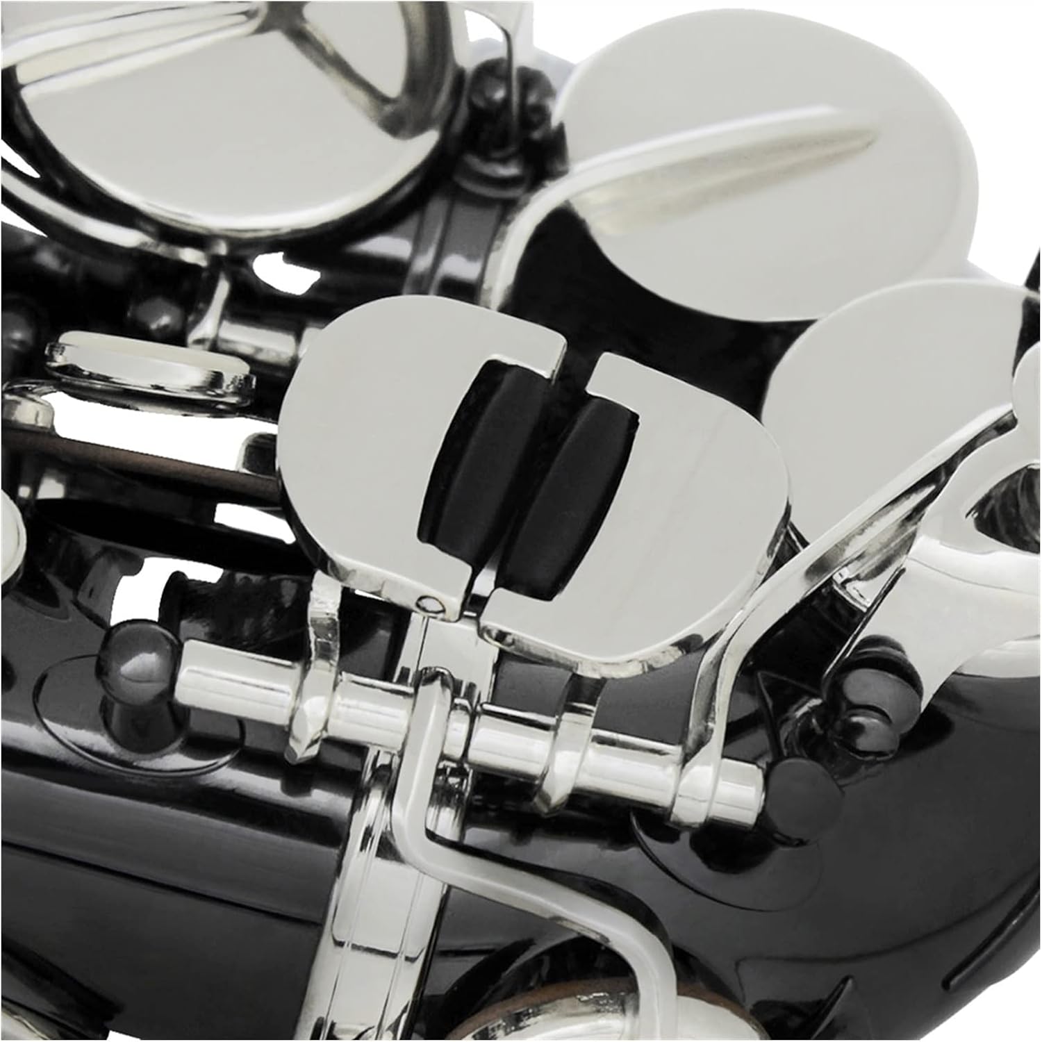 TSTS Bb Saxophone Brass Black Nickel Professional Woodwind Instrument B Flat with Case Brass Sax Full Kit