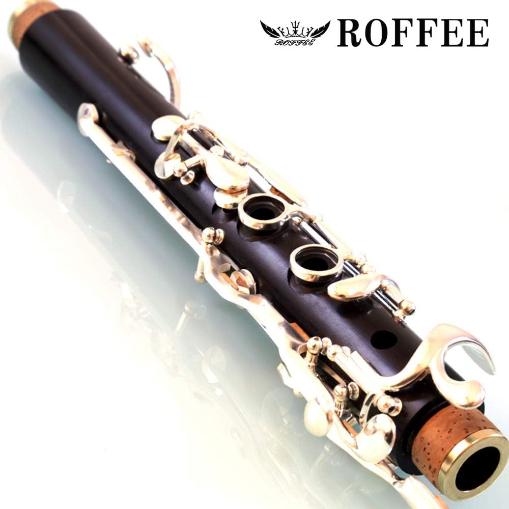 professional performance level 506 ebony wood silver plated 18 keys 4 rings G tone German style clarinet