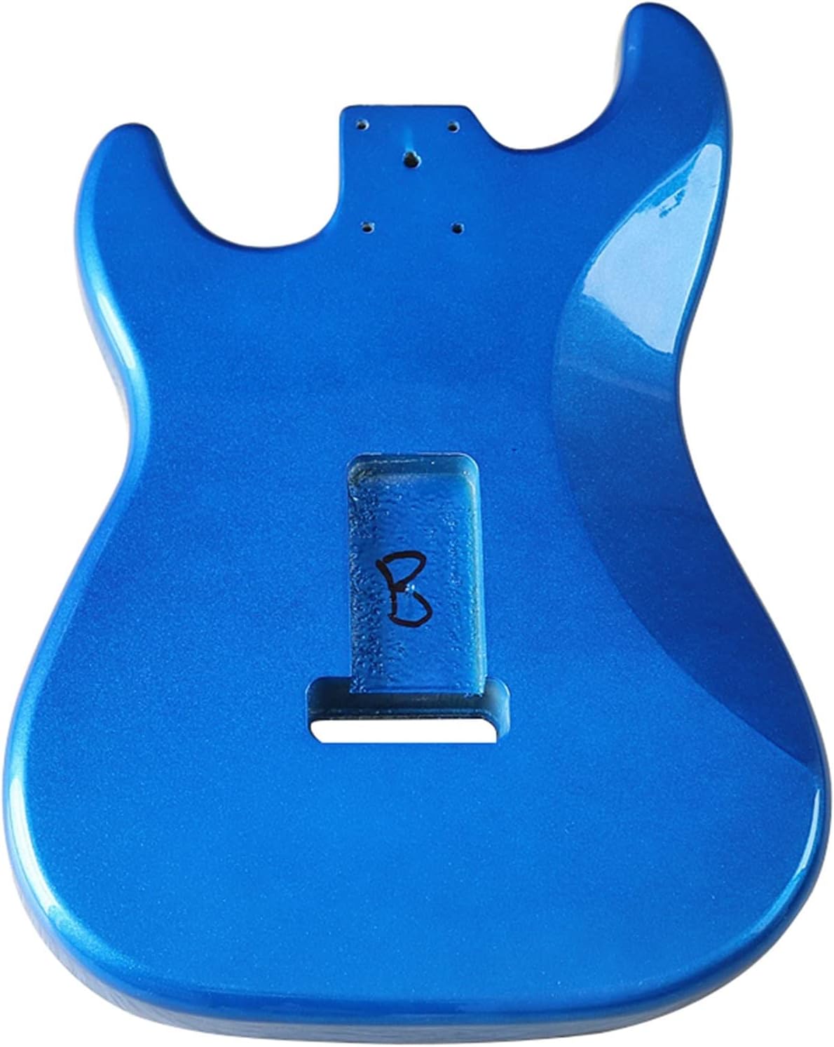 FLFL for ST Electric Guitar Body Blue Poplar Wood Guitar Accessories Guitar Barrel 5.7cm Pocket Width Unfinished Guitar Kit