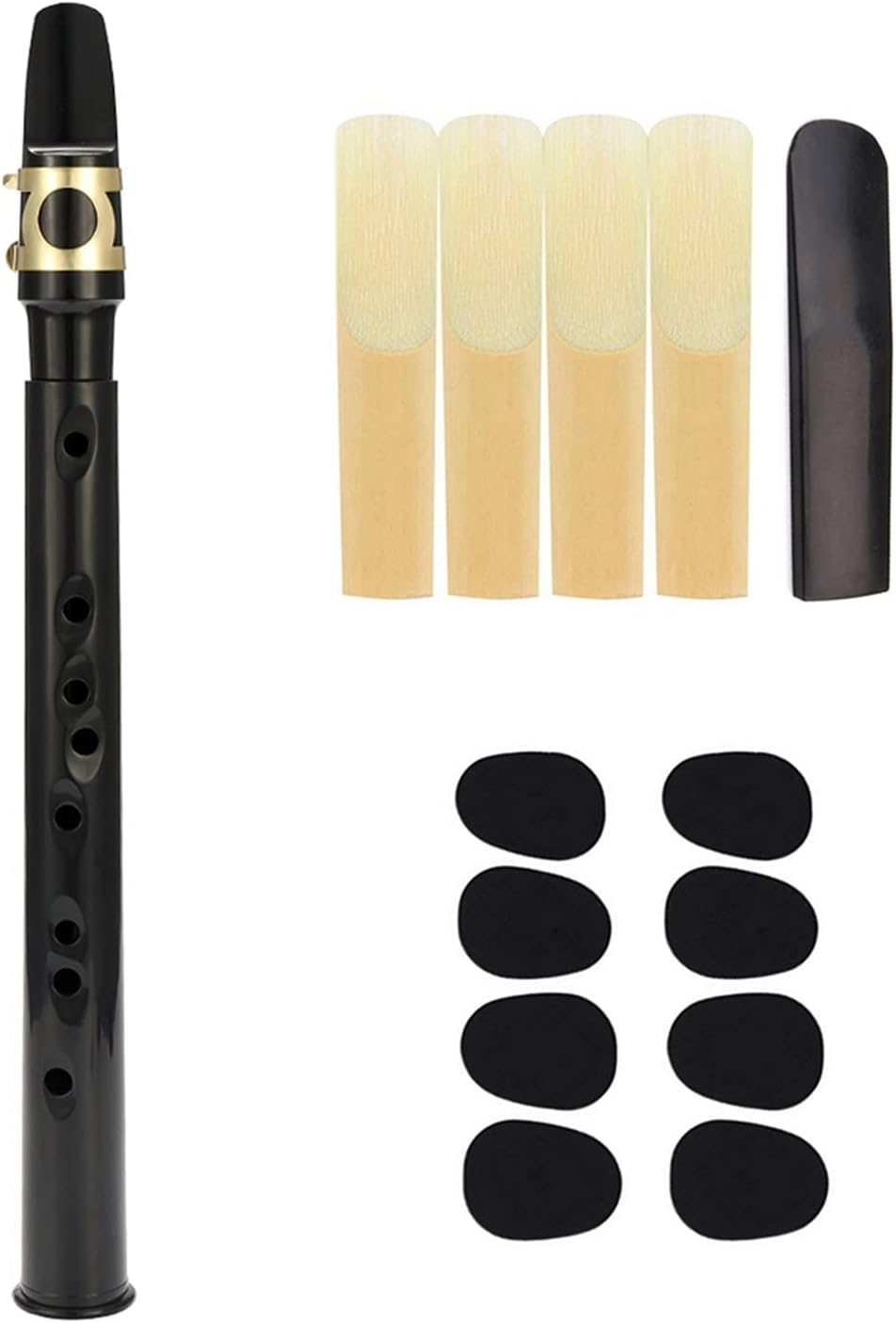 Black Pocket Sax Mini Portable Saxophone with Carrying Bag Woodwind Instrument Musical Accessories Student Saxophone (Color : Style 1)