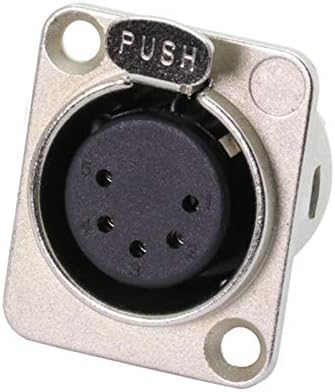 Davitu Electrical Equipments Supplies - 100pcs/lot 3/4/5 Pins XLR Female Jack Panel Mount Nickel Plated XLR Socket Chassis Microphone MIC Cable Terminal Wire Connector - (Color: 3 Pin Black)