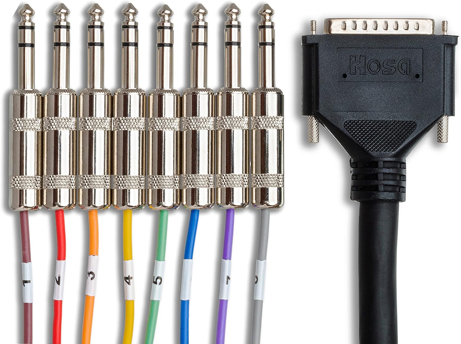 Hosa DTP-803 Balanced Snake, DB25 to 1/4 Inch TRS, 9.8 Feet