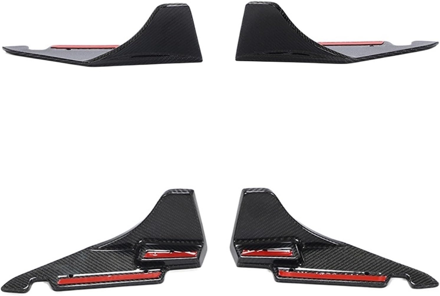 Auto Car Rear Splitters Bumper Compatible for Subaru BRZ Toyota GR86 2022 2023 Carbon Fiber Rear Splitters Add On Lip Apron Cover Trims