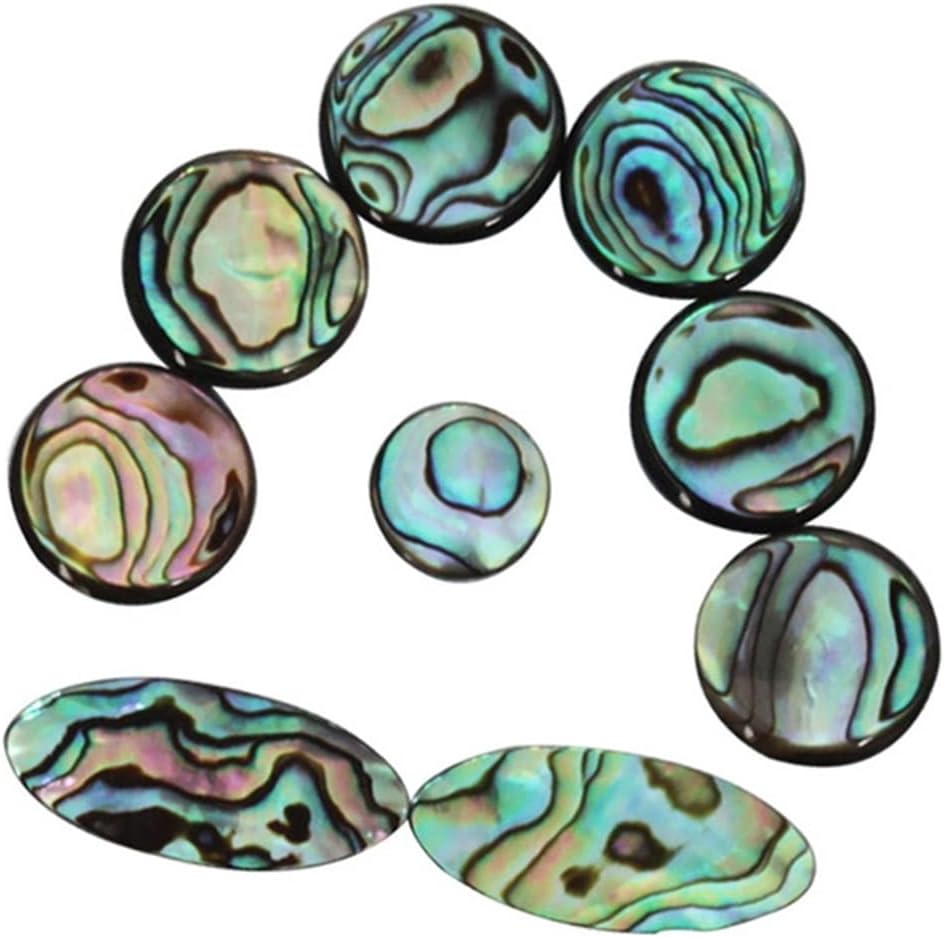 Saxophone Accessories 9 Pcs/Set Saxophone Finger Buttons Woodwind Musical Instrument Accessories Natural Abalone Shell Key