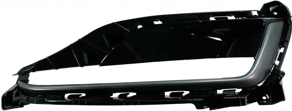 KarParts360 For Hyundai Sonata 2015 2016 2017 Fog Light Bezel Passenger Side | Front | PP Plastic | Sport | Painted Gloss Black | Replacement For HY1039130 | 191275407981, 86521C2310