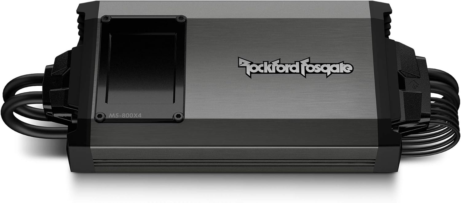Rockford Fosgate M5-800X4 IPX6 Element Ready 800-Watt 4-Channel Marine Amplifier with Dynamic Power