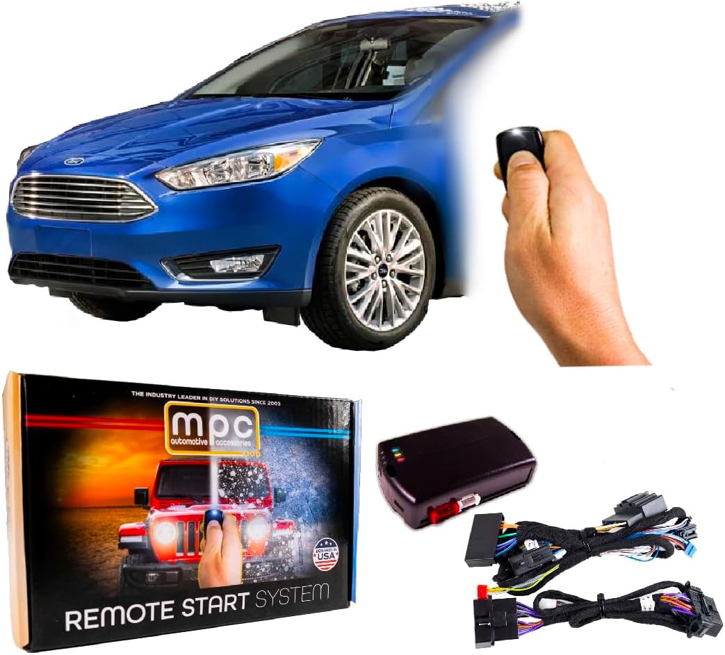 MPC Factory Remote Activated Remote Start Compatible with 2016-2018 Ford Focus - Key-to-Start - Gas - Plug & Play - Premier USA Tech Support