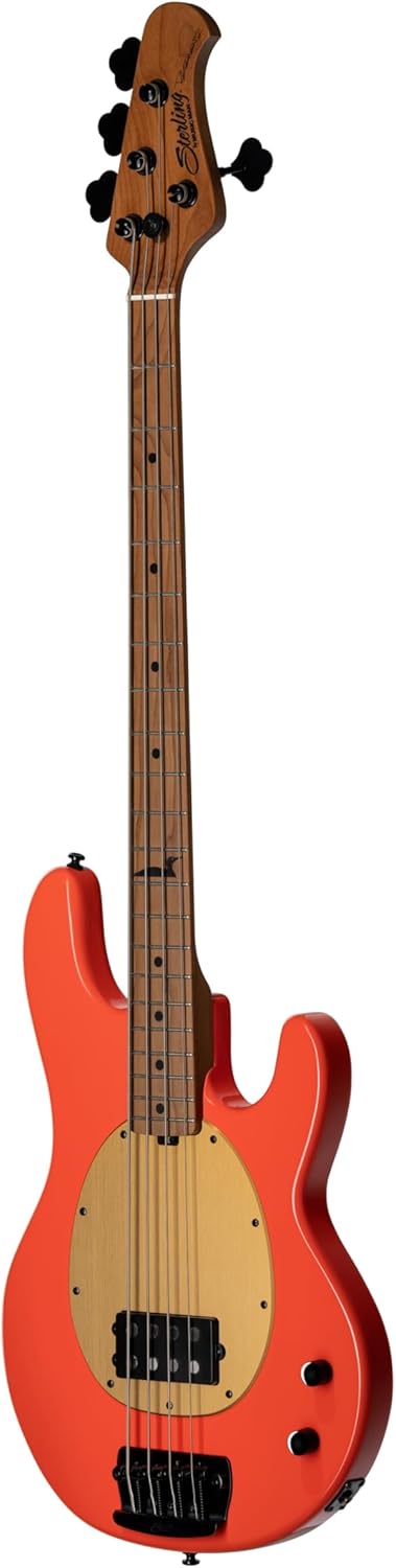Sterling By Music Man Pete Wentz Signature StingRay Bass Guitar - Fiesta Red