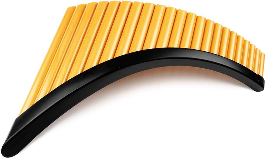 22 Pipes Resin Pan Flute G Key Pan Pipes Woodwind Instrument Traditional Musical Instrument Pan flute (Right Hand)