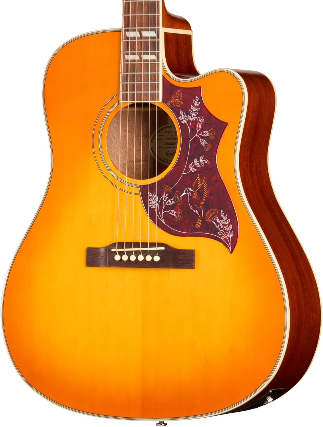Epiphone Hummingbird Studio EC Acoustic Electric, Heritage Cherry Sunburst with Bag