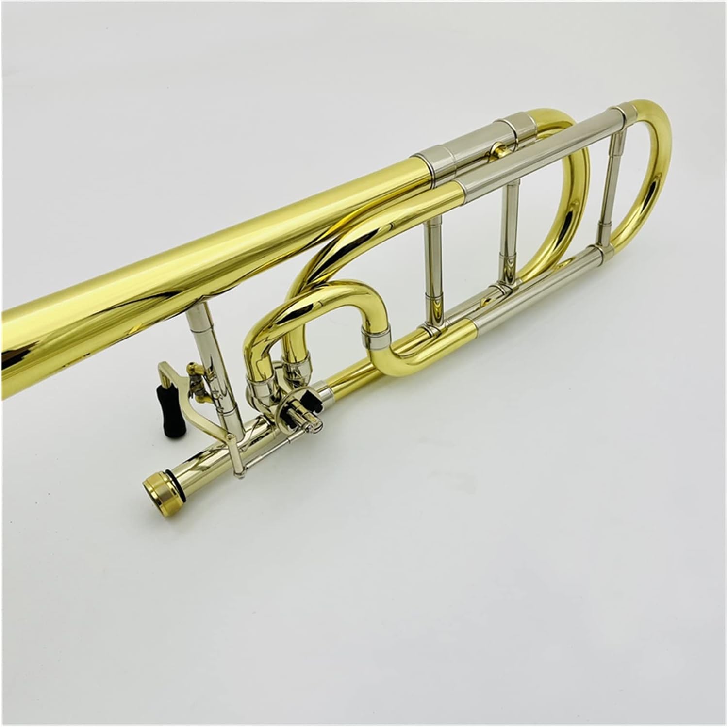 TSTS Trombone Bb/f Brass Plated Instrument with Case Accessories Beginner Trombone