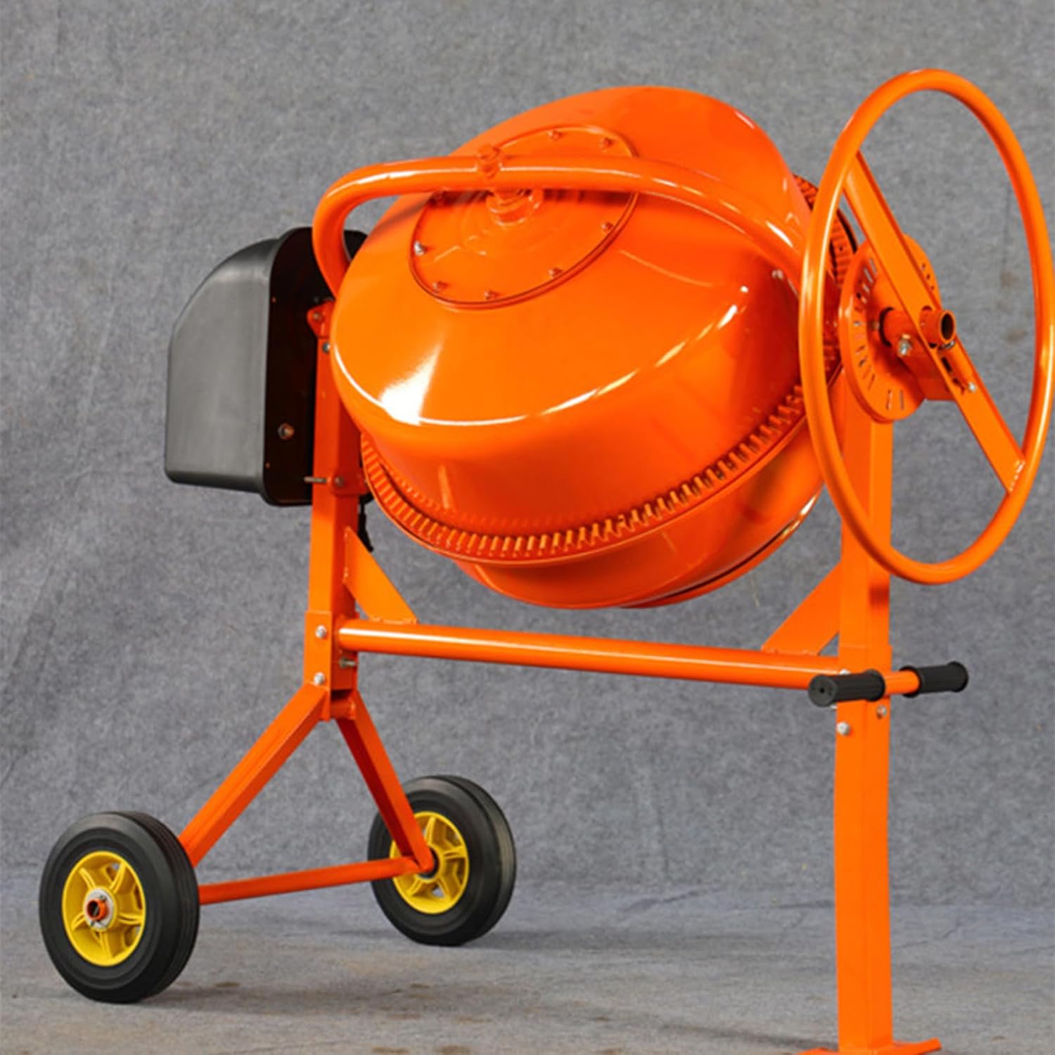 Small Horizontal Vertical Electric Concrete Mortar Machine Cement Feed Mixer Drum Type Electric Cement Mixer 70L