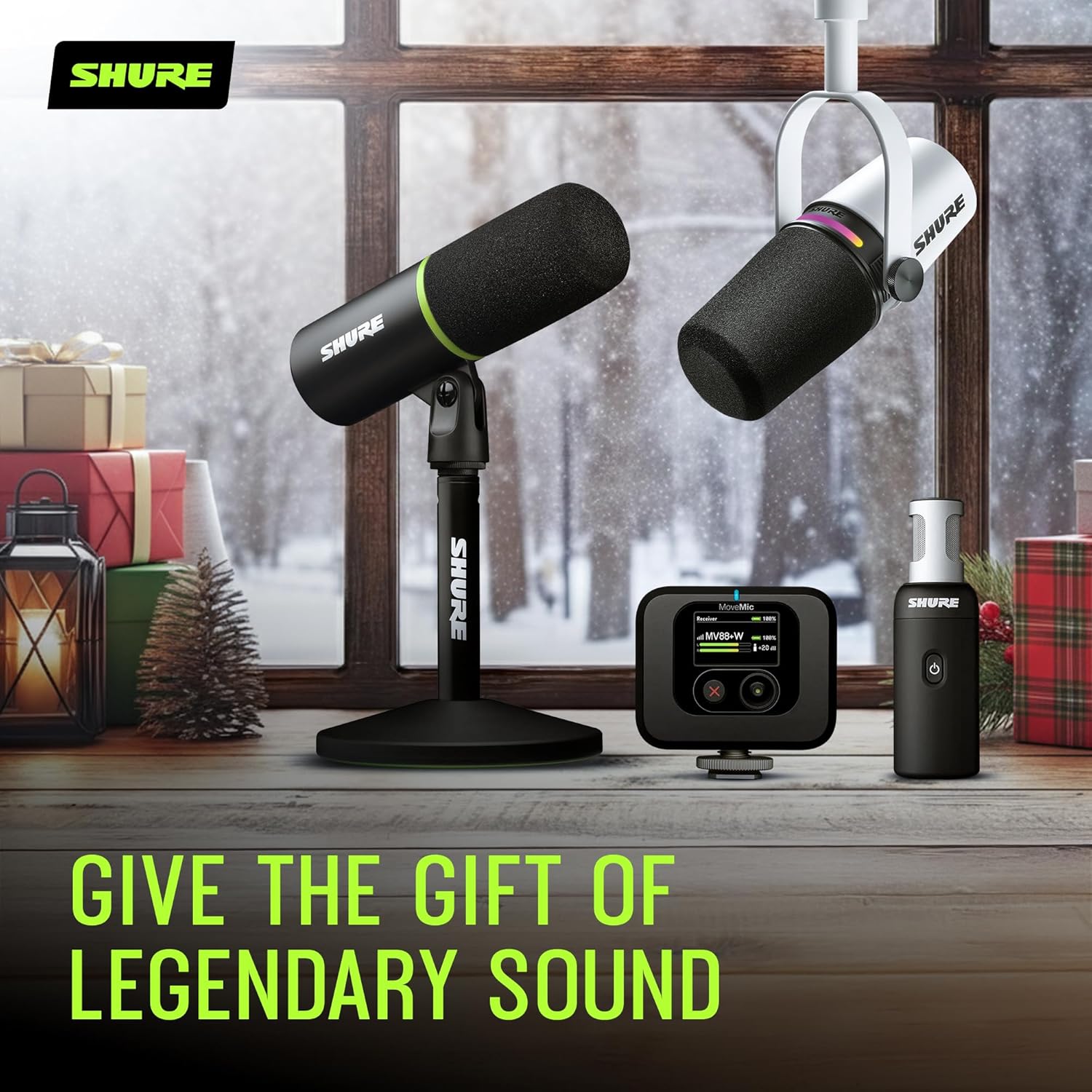 Shure BLX14R/W93 Wireless Microphone System - 14-Hour Battery Life, 300 ft Range, UHF | WL93 Lavalier Mic, Single Channel Rack Mount Receiver | H9 Band (BLX14R/W93-H9)