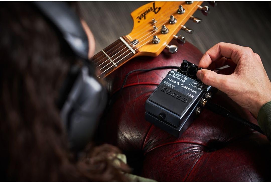 BOSS IR-2 Amp & Cabinet | Premium Amp Emulator & Cabinet IR Loader | 11 Different Amp Types | Cab IRs from Celestion Digital | Simple User Interface | USB-C for Recording & Audio Playback