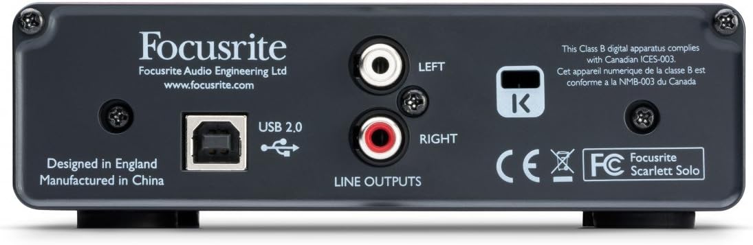 Focusrite Scarlett Solo Compact (1st Gen) USB Audio Interface