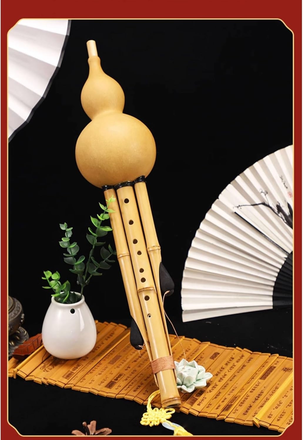 Hulusi flute, Hulusi Professional Performance Type C Key B Flat G Key F Key Minor D Key Instrument 9 Holes(F)