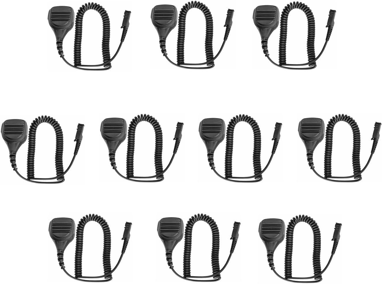 10 Pack PMMN4071AL PMMN4071A PMMN4073AL PMMN4076A Windporting Remote Speaker Microphone Shoulder Hand Mic for XPR 3500e XPR 3500 XPR 3300e XPR 3300 XPR 3000 Two Way Radio