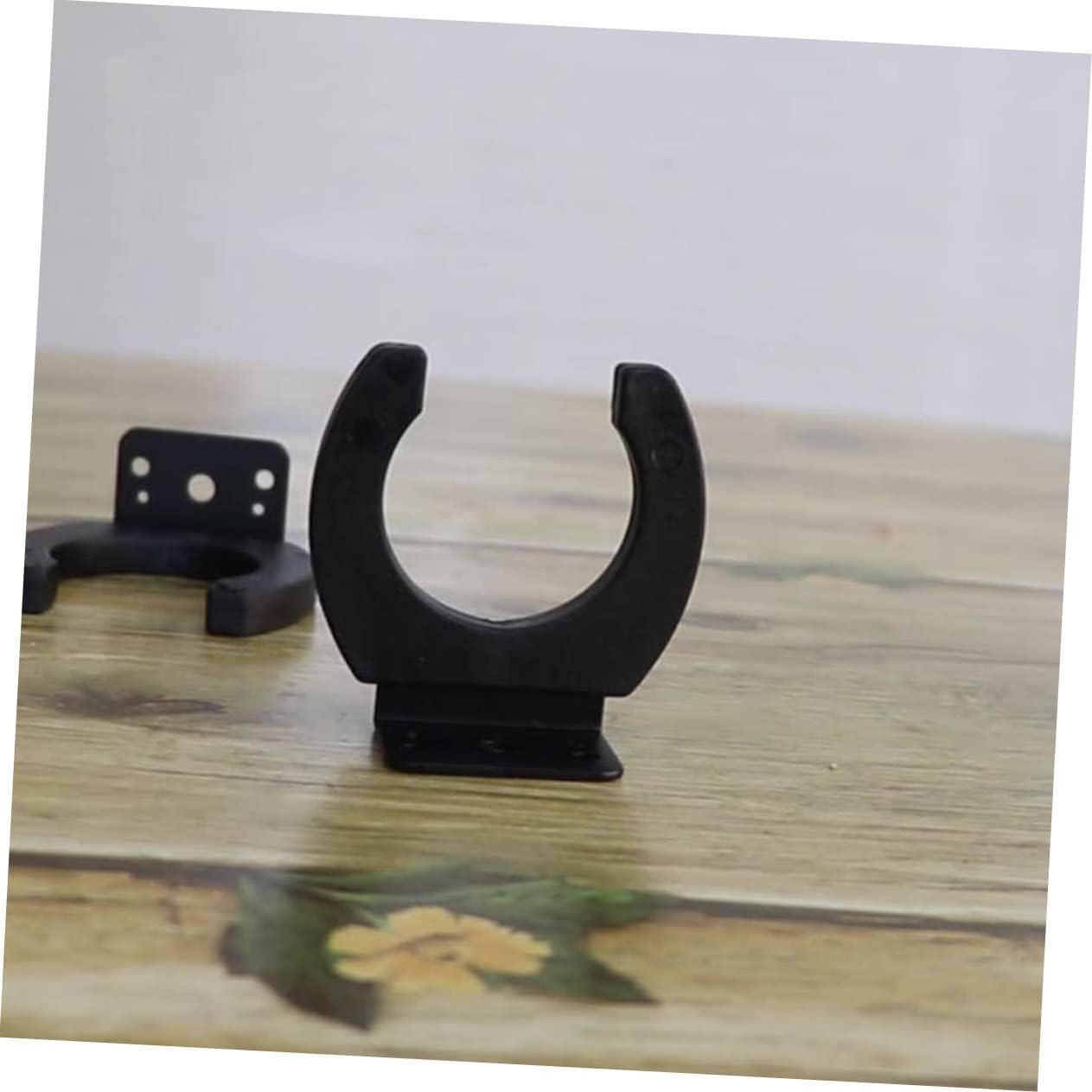 2pcs Holder Mic Mounted Ktv Hanger Racks Accessories Microphone Rack Mount Family Hangers Hooks Bracket Stands Wall Home Supplies Wall- Office Wall-Mounted Hanging Hook Wireless Stands