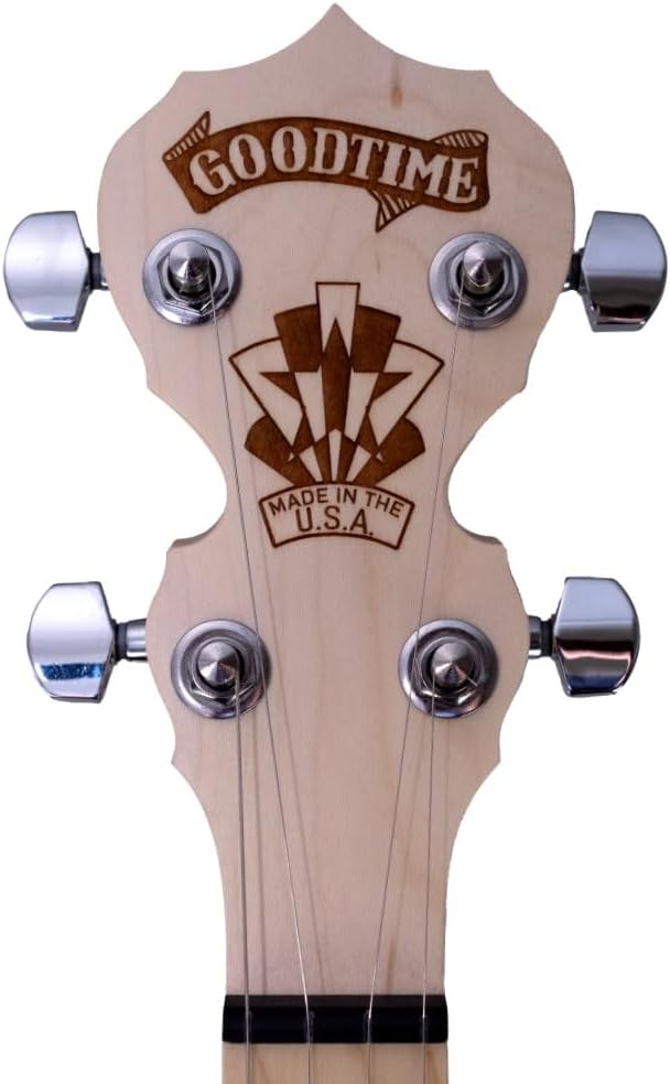Deering Goodtime Two (2) LEFT HANDED 5-String Maple Resonator Bluegrass Banjo Bronze Powercoat Hardware, Art Deco Inlay with Instrument Alley Hard Case, Tuner, Picks, Bundle