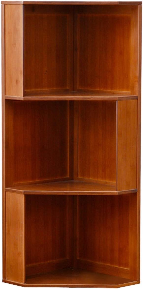 Bookcase Storage Rack Vertical Cabinet Bookshelf Wall Corner Bookshelf 3-story Floor-to-ceiling Bookcase Suitable for Office Bedroom Living Room Storage Shelf Display Shelf Bookshelves Open Display Sh