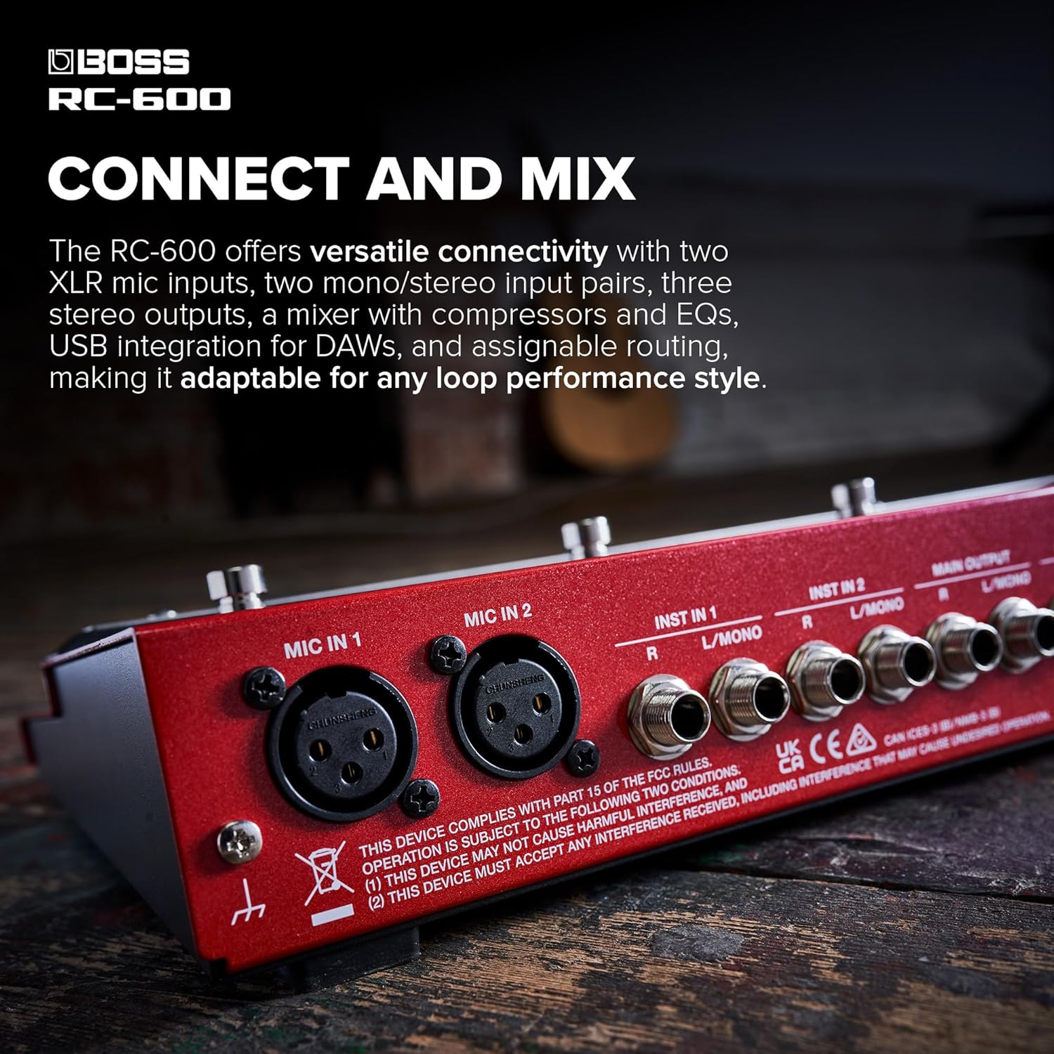 BOSS RC-600 Floor-Based Loop Station for Looping Musicians | Evolved Features & Customizable Functions | Next-Generation Sound Quality | Massive Onboard Effects Options | Unmatched Real-Time Control