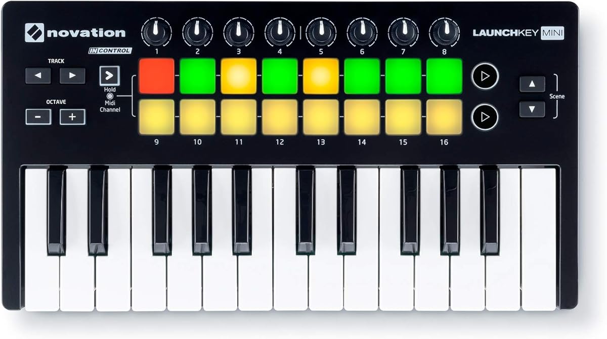 Novation Launchkey Mini 25-Note USB Keyboard Controller, MK2 Version