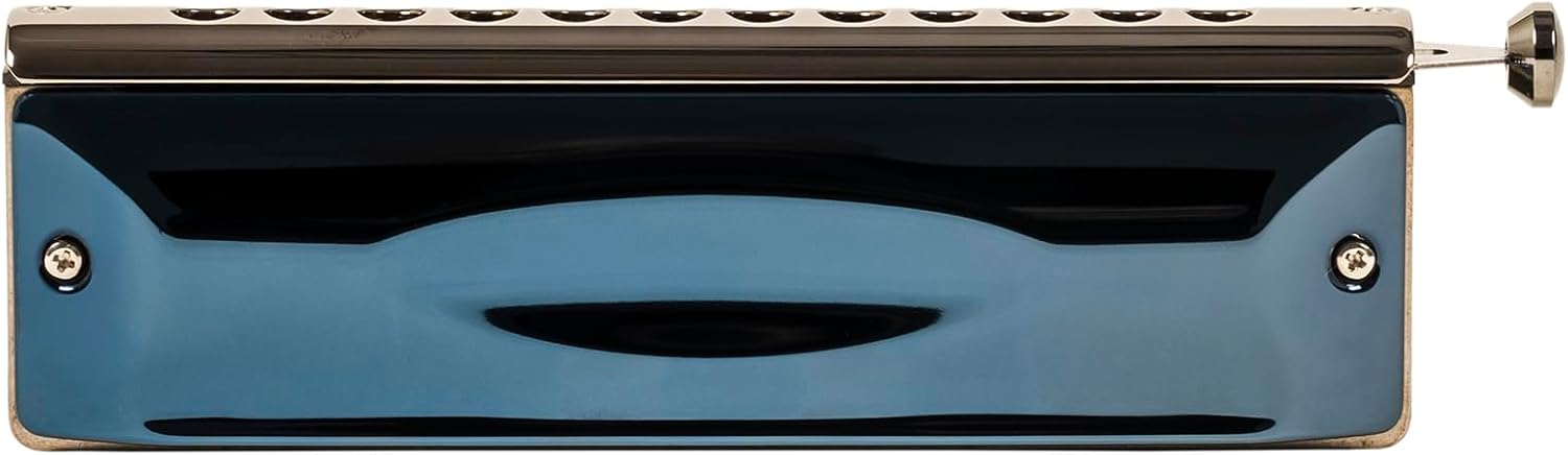 Other Gregoire Maret Harmonica, Dark Blue on Brass (G-48-C)