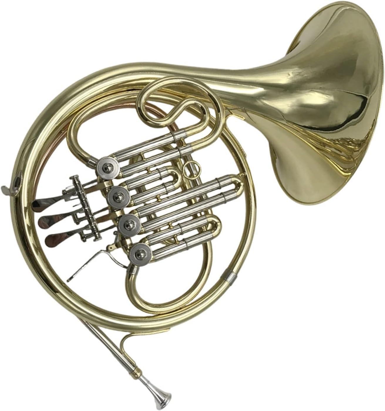 4 Key French Horn French Horn Brass Instrument Four Key Single Row One Piece B Flat
