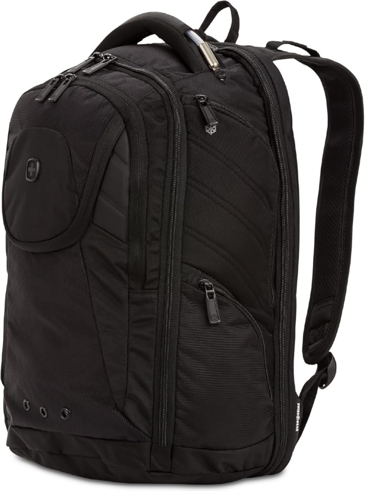 SwissGear 2762 ScanSmart Laptop Backpack, Fits Most 16 Inch Laptops, TSA Friendly, Work, School, Men's and Women's, Black