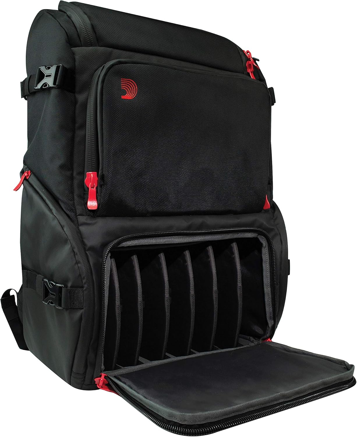 D'Addario Backline Gear Transport Backpack - Gear Bag for Musicians - Gig Bags - Mic Stand Gig Bag - DJ Bags for Cables - DJ Gear