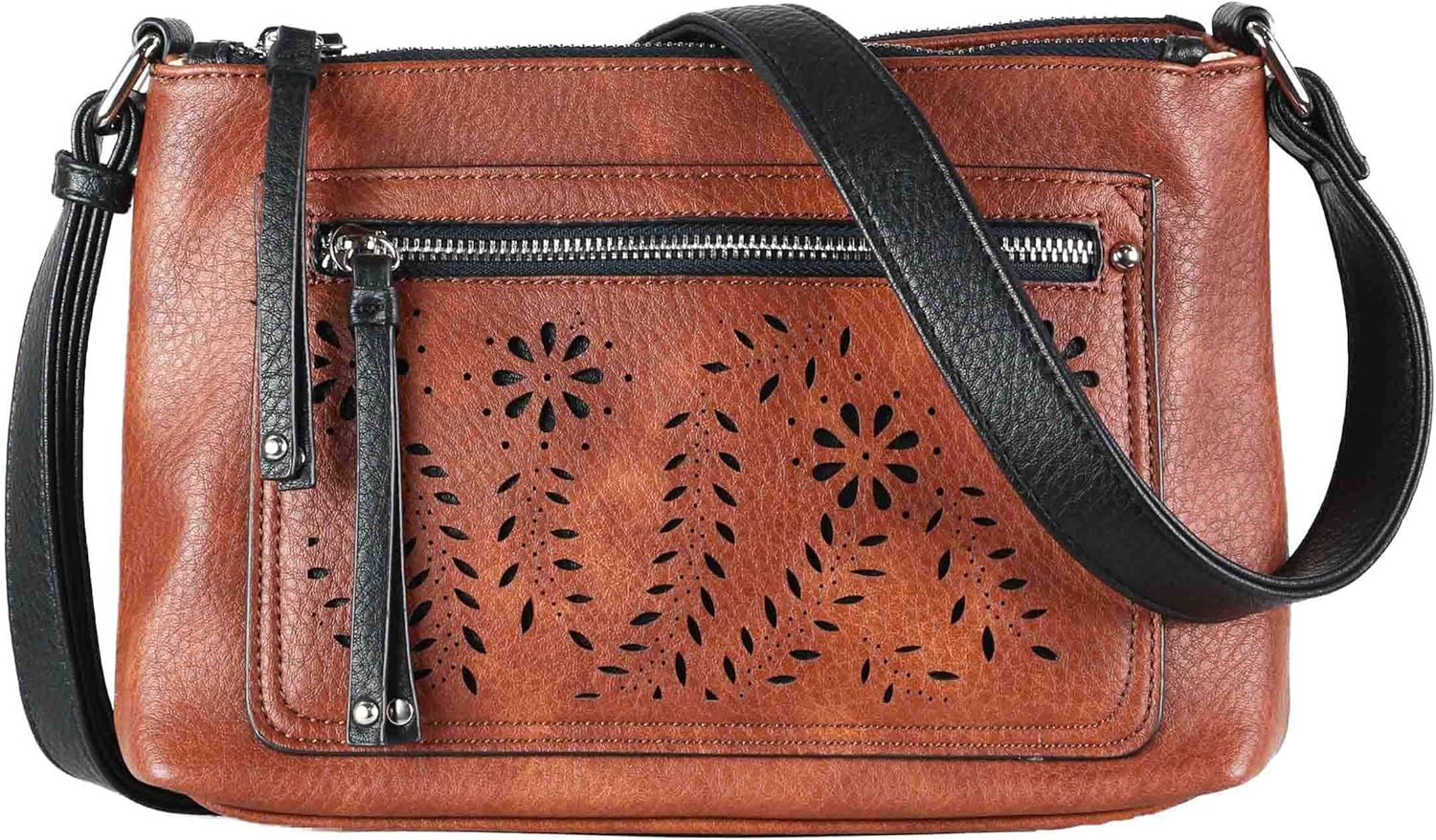 Lady Conceal Hailey Concealed Carry Crossbody Bag – Chic Faux Leather Purse with Lockable Compartment & Adjustable Strap