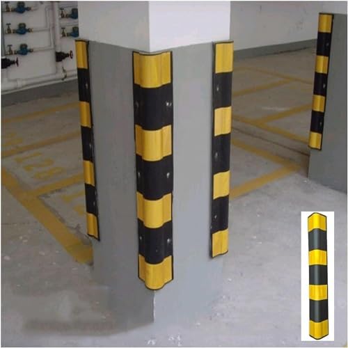 Reflective Car Park Wall Protector Corner Guard - 1cm Thick Bumper Guards for Garage Walls, Vehicle Damage Prevention, Durable and Easy to Install