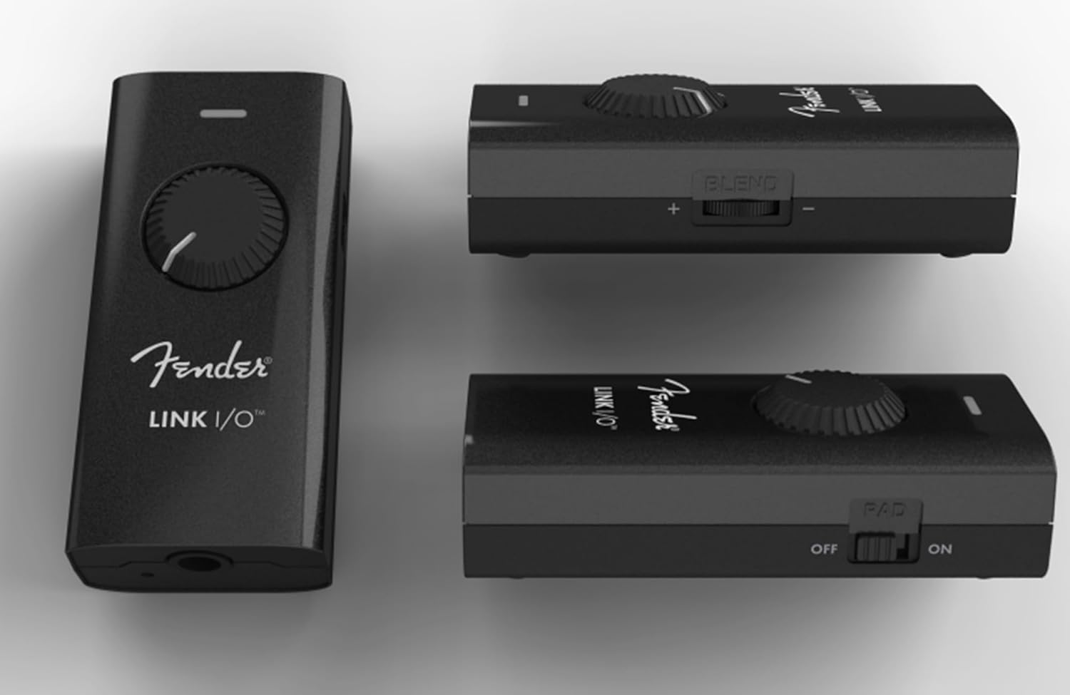 Fender Link I/O Studio Grade Audio Interface Bundle with Instrument Cable and Headphones