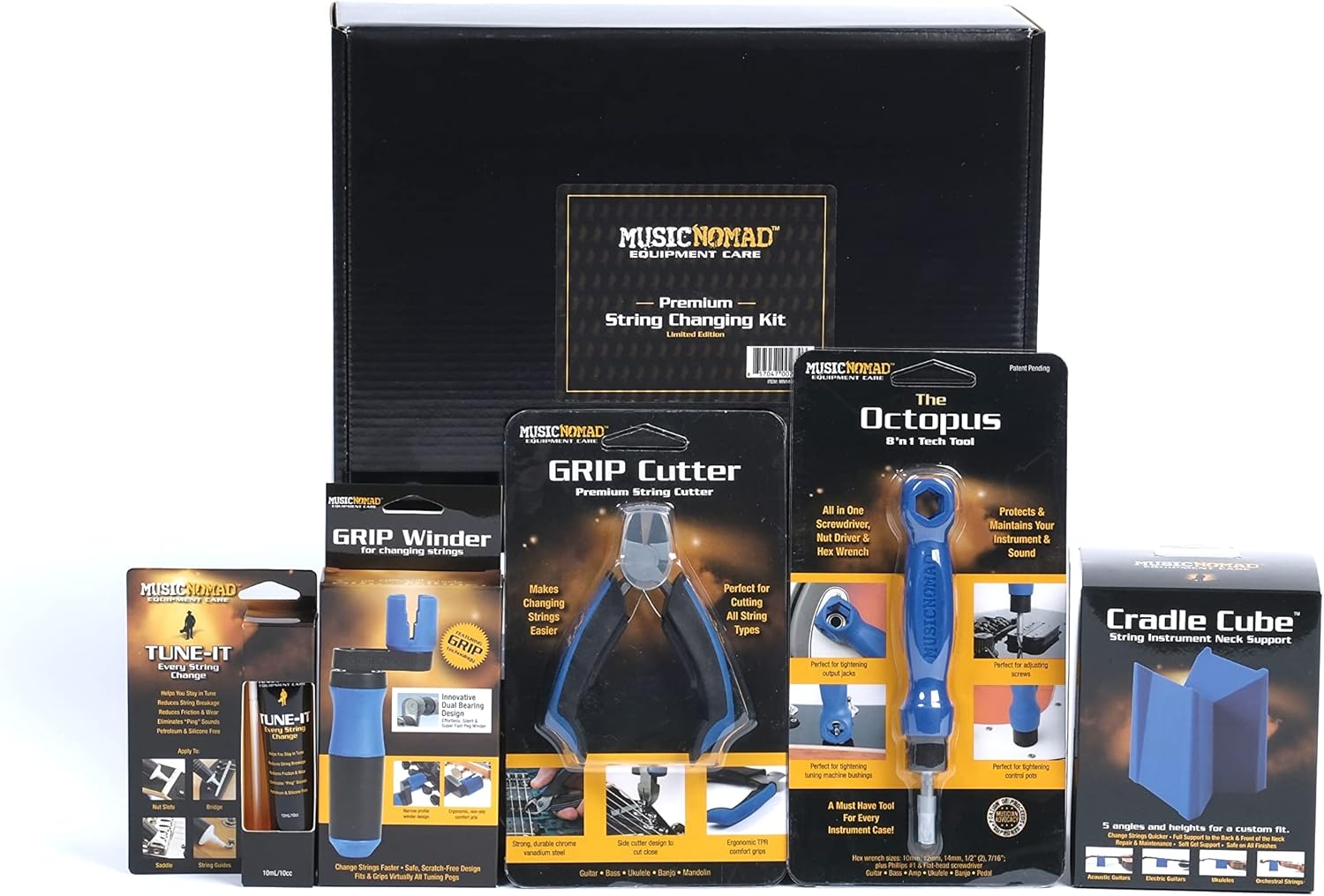 MusicNomad MN146 Premium String Changing Kit - 5pc