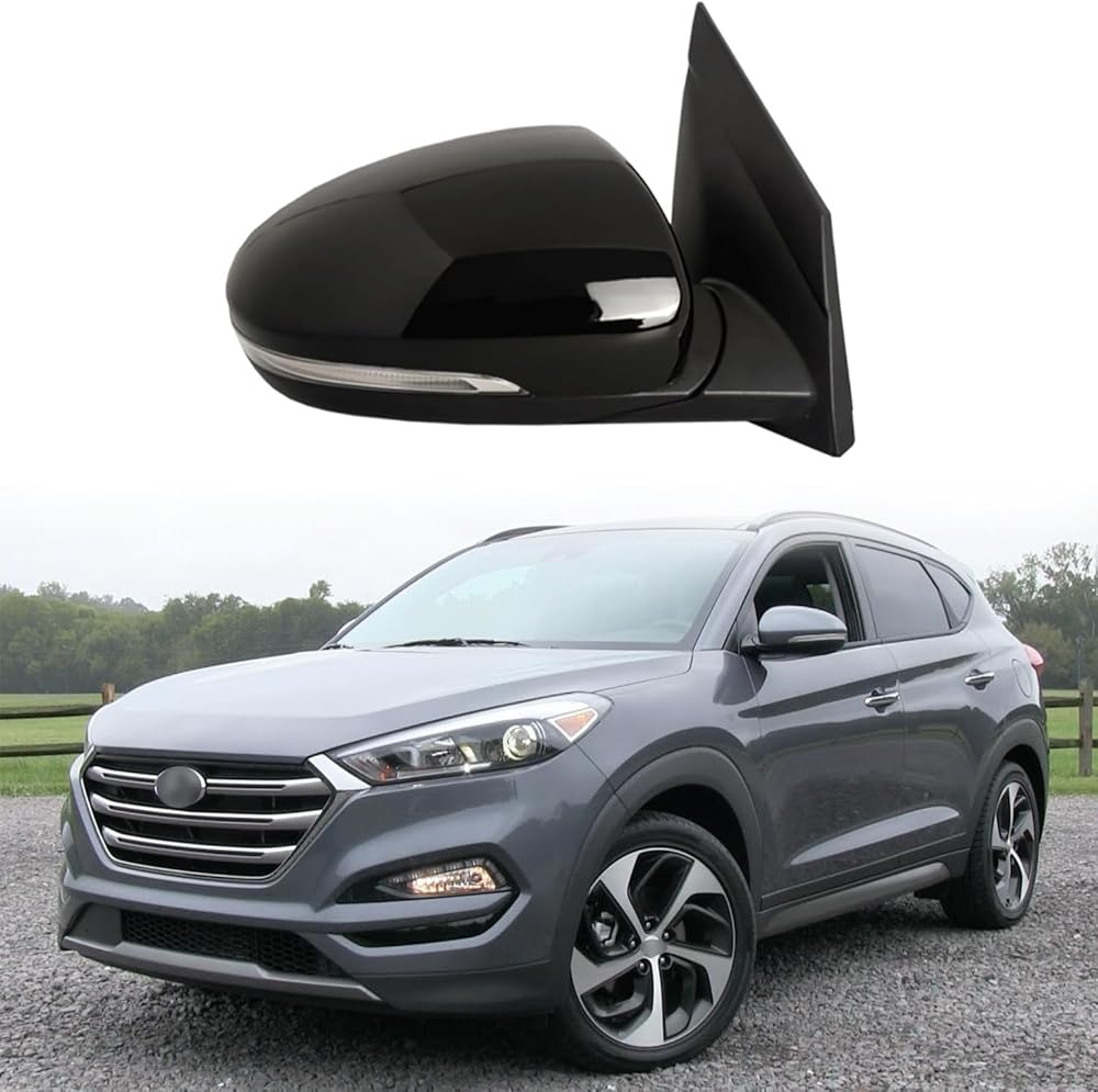Car Rear View Mirror Fit for 2015-2019 Hyundai Tucson Passenger Side Mirror Side Mirror Assembly for Hyundai Tucson Accessories (10 Wires)