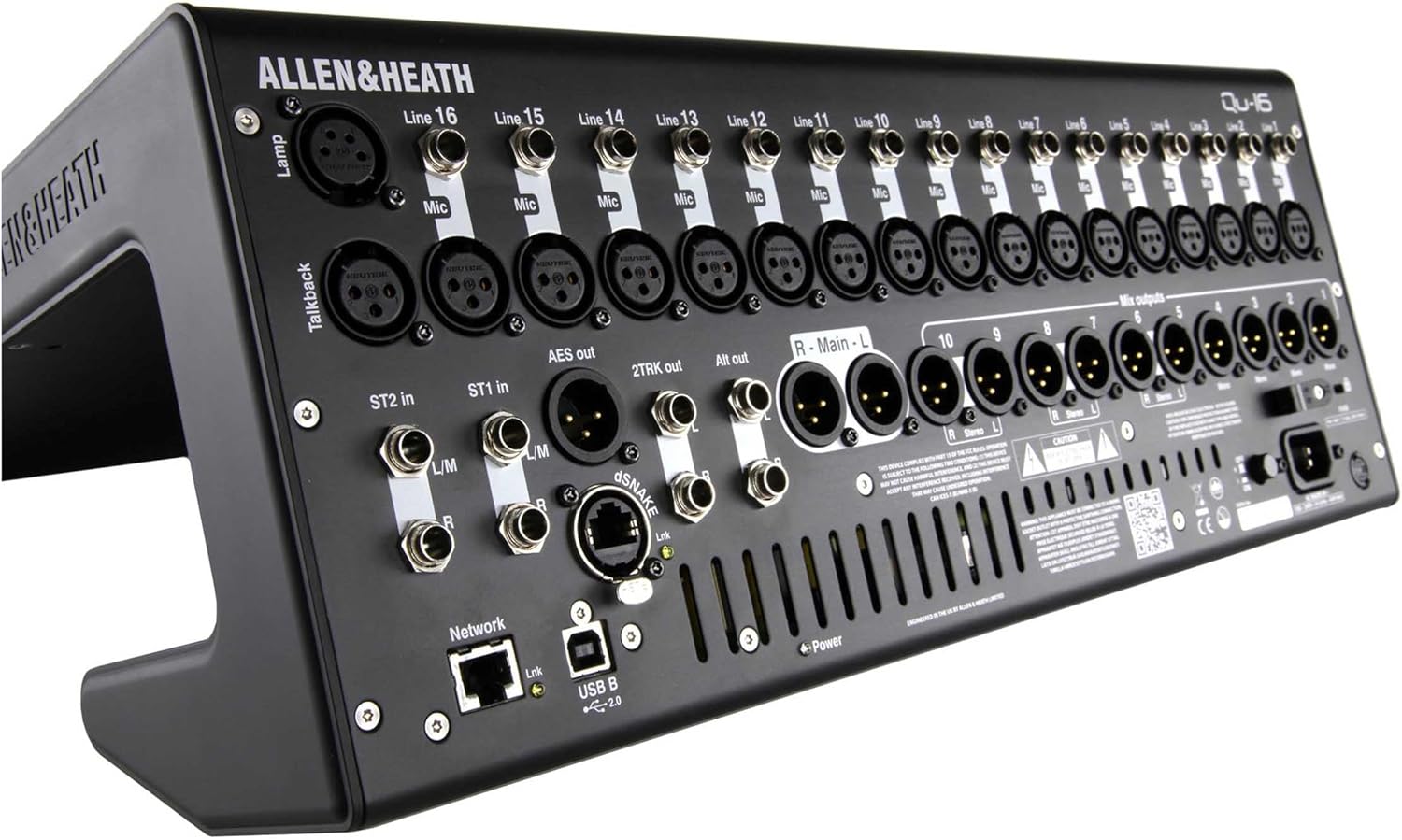 Allen & Heath QU-16C Rack Mountable Compact Digital Mixer, Chrome Edition