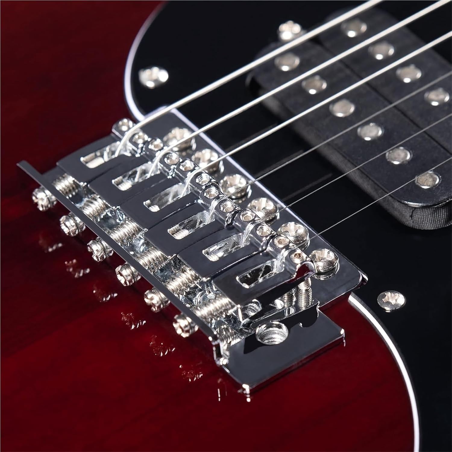 Beginner Electric Guitar Kits Electric Solid Body Guitar Modern For Beginners(Red)