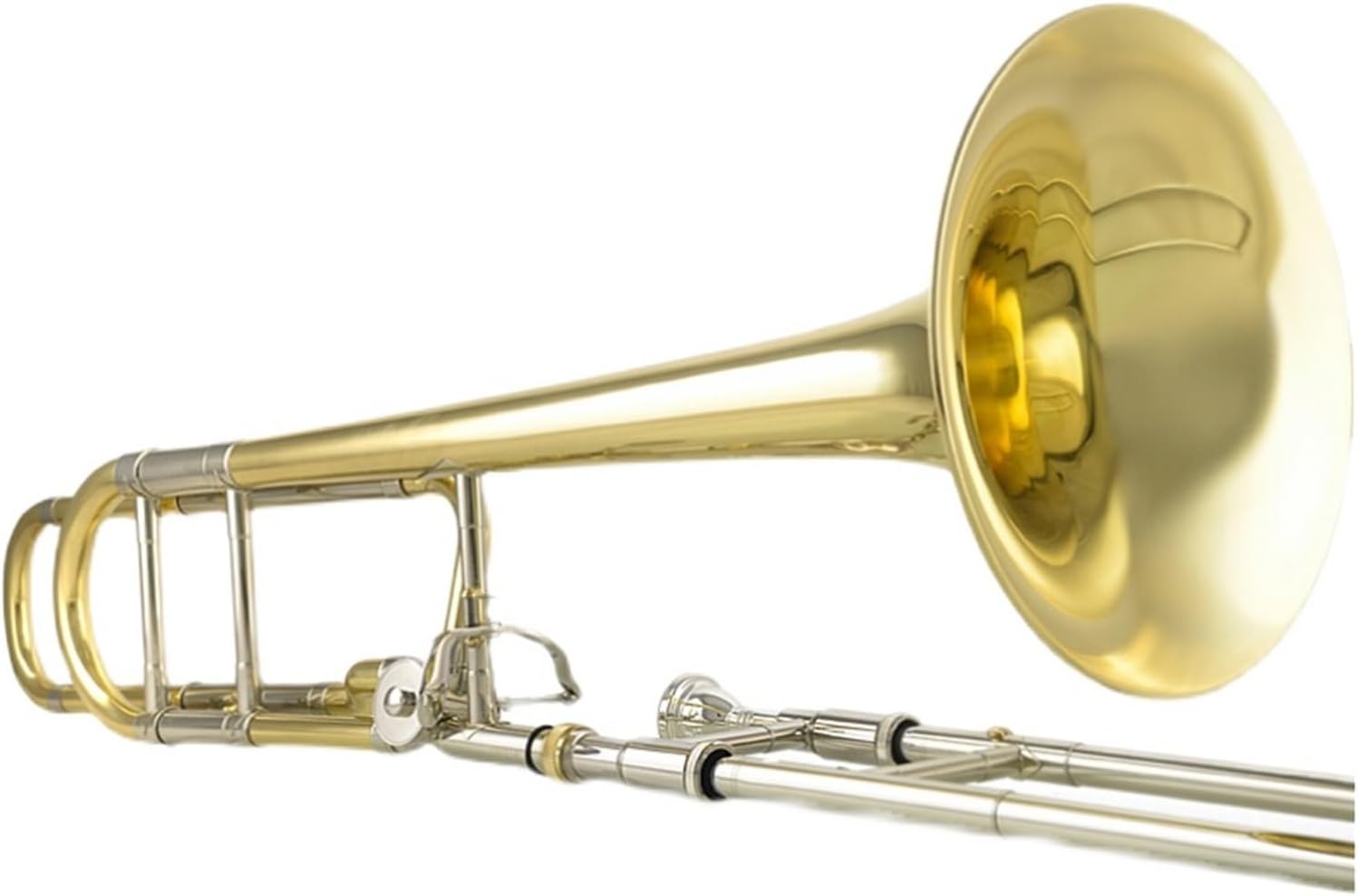 Adult Trombone Instrument Tenor Trombone Instrument B Flat To F Key Professional White Copper Material