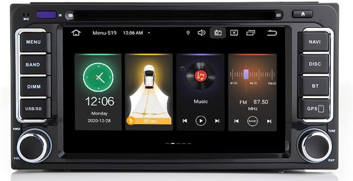 Generic Car Stereo Radio for Toyota Universal, Model 4136d13b-ba20-4a3e-a39f-0f107efeea9b, 8 Core CPU + 4G RAM +64GB ROM, USB Type A Connectivity