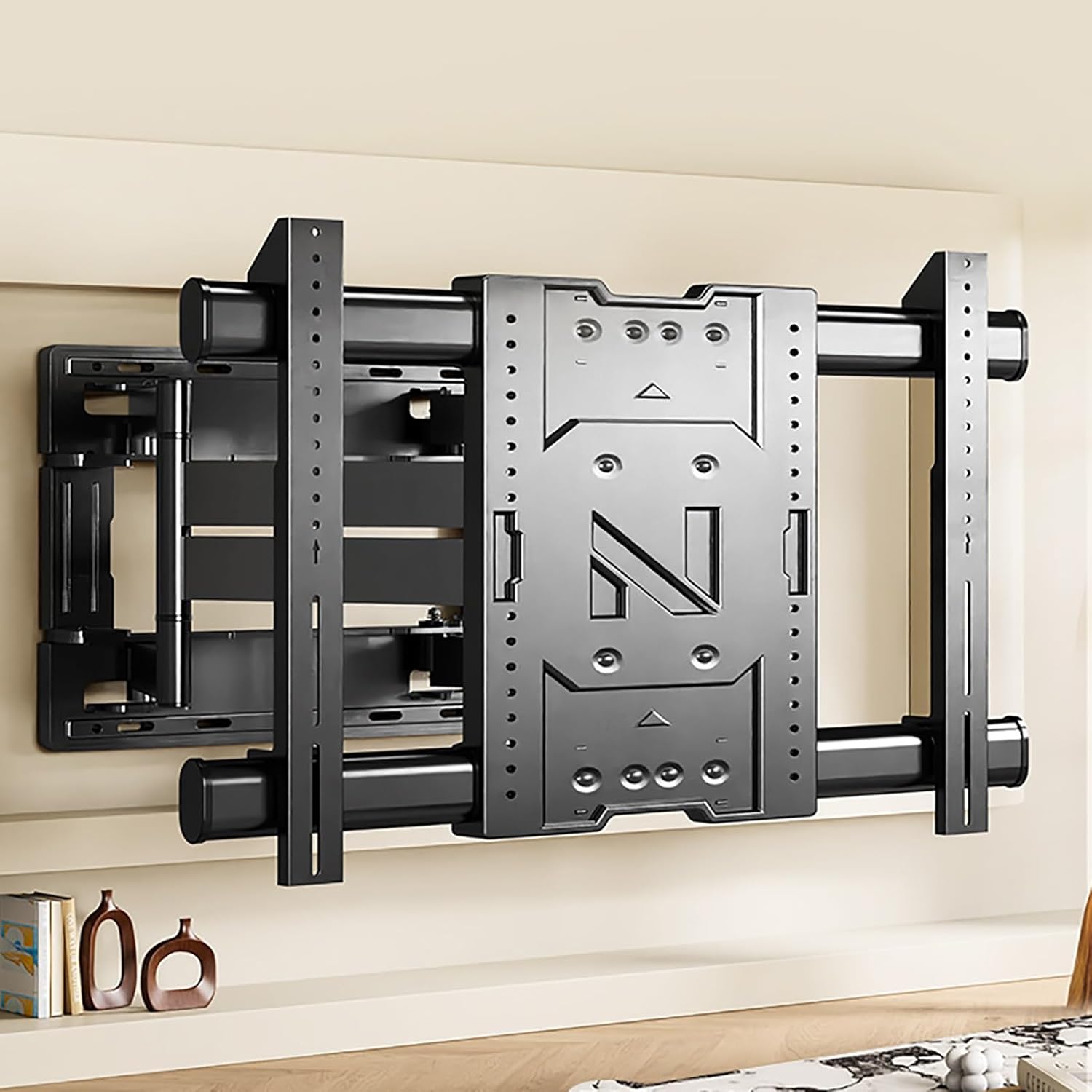 Full Motion TV Wall Mount for 40-100 Inch TVs, TV Wall Mount, Articulating 8 Arms Extension Rotation, Adjustable TV Brackets with Swivel Tilt