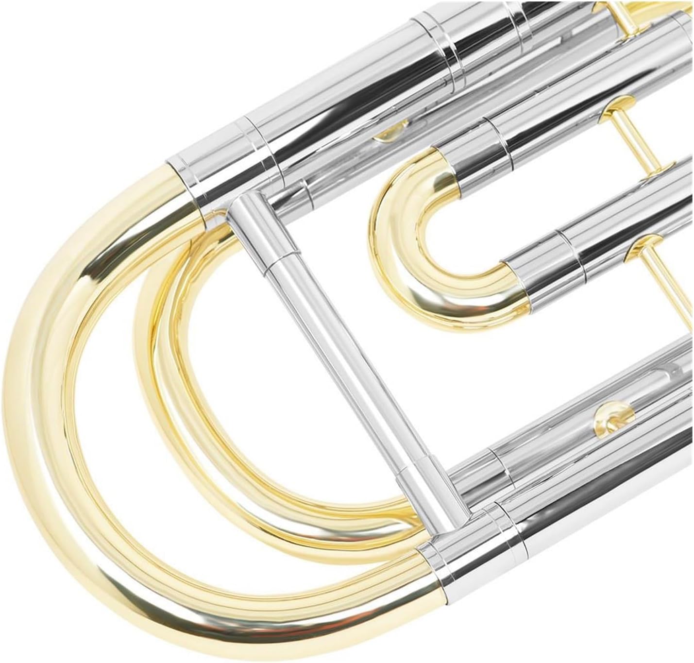 Adult Trombone Instrument Tenor Trombone Gold And Silver Double Color B Flat Key Transposition Adult Instrument