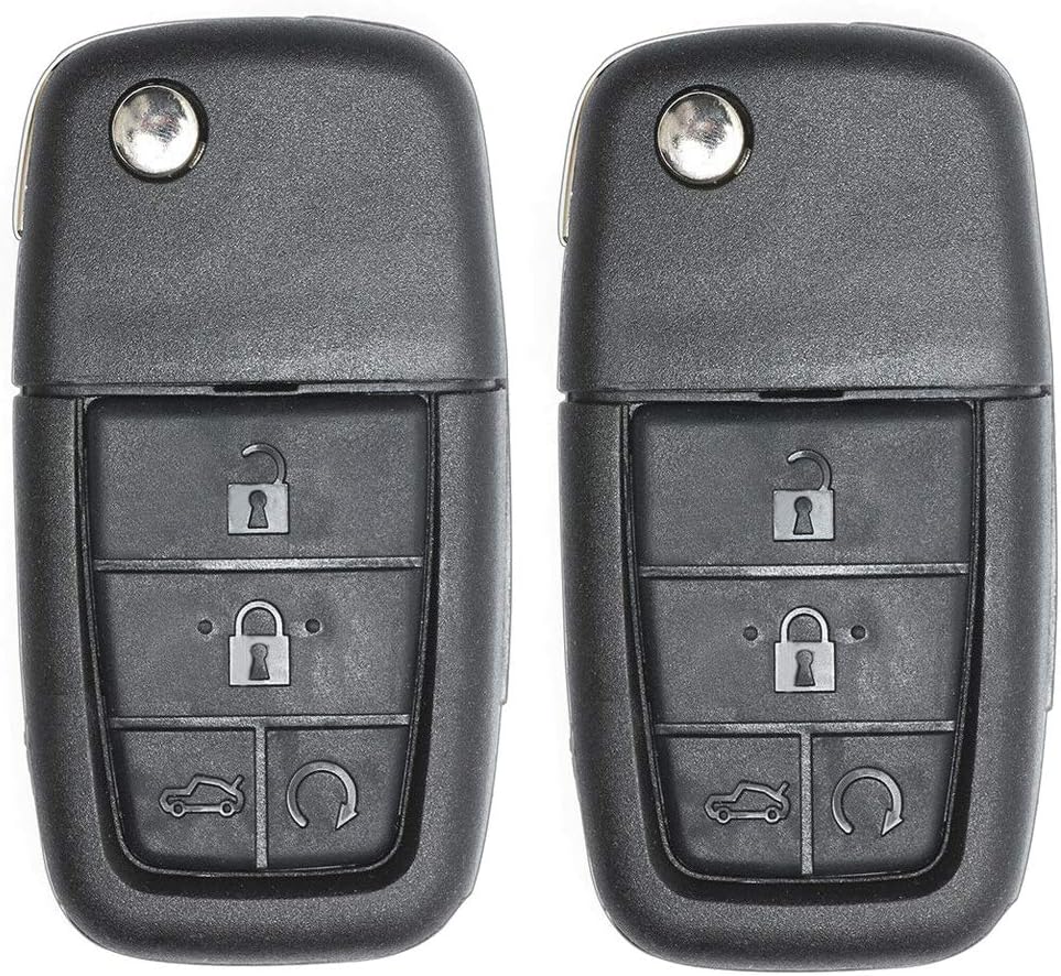 Beefunny Replacement Flip Folding Remote Car Key Fob 315MHz CAN ID46 Chip 5 Button for Pontiac G8 FCC ID: 0UC6000083 (2)