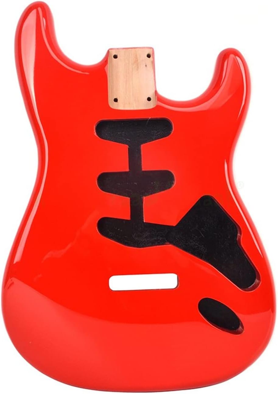 TSTS Alder Guitar Body SSS Pickup Route Crimson Color for ST DIY Guitars Guitar DIY Accessory