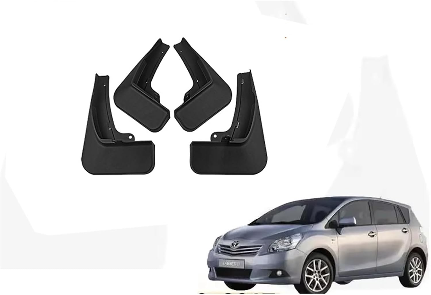 Auto Accessories Compatible for Toyota Verso AR20 2009~2017 Lining Car Fender Anti-Sand Splash Mud Guard Skin Punch-Free Installation Tools