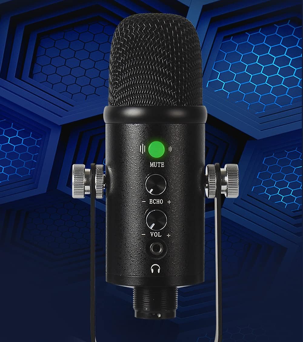 Maizoon USB Condenser Microphone for Computer Gaming Streaming Video Podcasting Recording Noise Reduction Live Broadcast Equipment Set NG01
