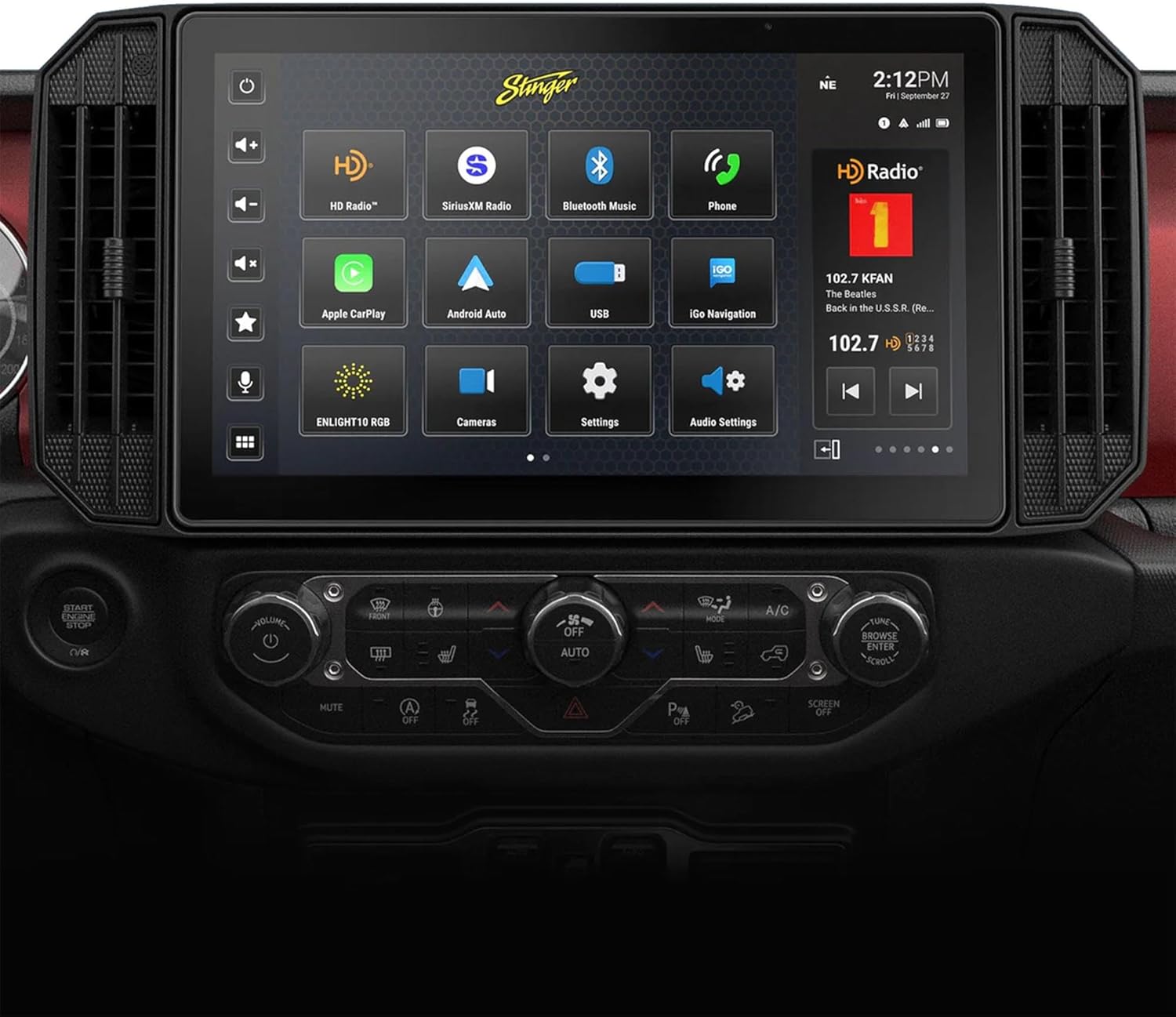 Wrangler JL Gladiator JT Stereo 1080p Full HD Radio,