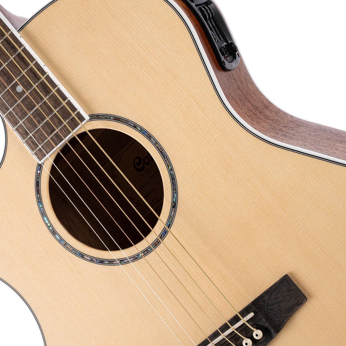 Cort GAMEDXOP Grand Regal Acoustic Electric Cutaway Guitar, Open Pore