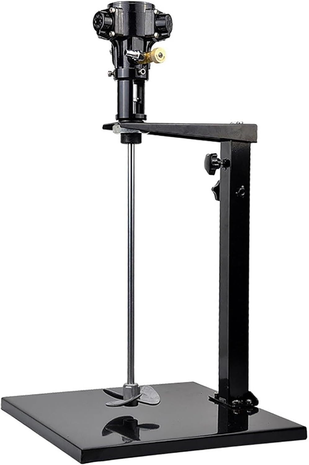 5 Gallon Pneumatic Paint Mixer Machine, 1/8 Horsepower Air Agitator with Stand, Height Adjustable About 40cm, Stainless Steel Mixing Blade, for Viscous Liquid Ink Dye