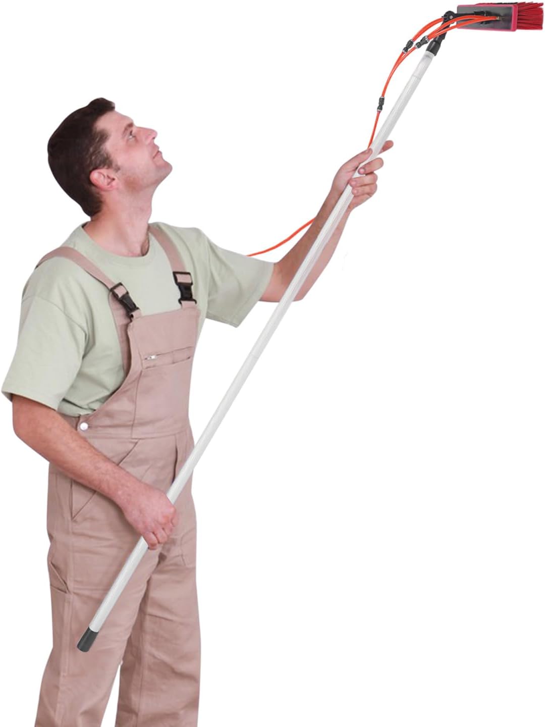 26FT Professional Window Squeegee Cleaner,Window Washing Equipment with Extension Pole,Glass Cleaning Tools for Indoor/Outdoor High Window for High Windows Cleaning,Solar Photovoltaic Panel Cleaning