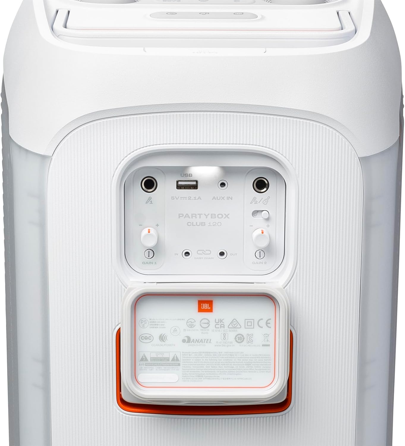 JBL JBLPBCLUB120SWAM-Z PartyBox Club 120 Speaker, White - Certified Refurbished